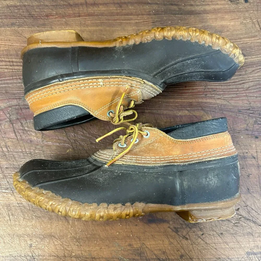 Vintage LL Bean Men's Bean Boots Rubber Mocs 10